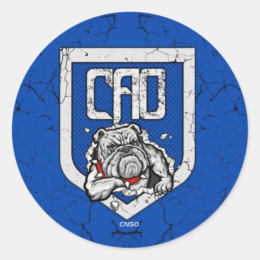 AUTOCOLLANT CAO RONDE STICKER (Voorkant)