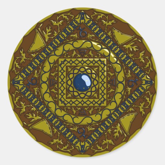 Autocollant Capricorn Mandala (Devant)