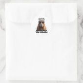 Autocollant capybara cool (Sac)