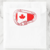 Autocollant carabiner Escalade du pavillon du Cana (Sac)