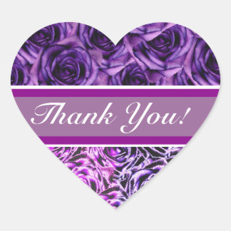 Autocollant cardiaque Rose violet