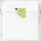 autocollant carré (Sac)