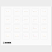 Autocollant Carré (Feuille)