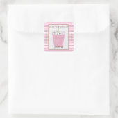 Autocollant carré (Sac)