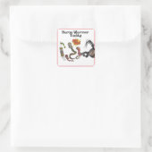autocollant carré (Sac)
