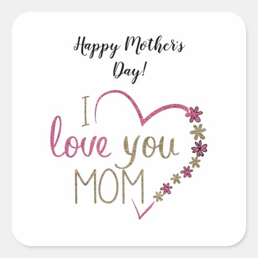 Autocollant carré (Devant)