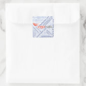 Autocollant (carré) (Sac)