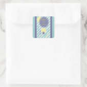 Autocollant carré (Sac)