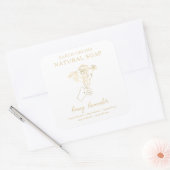 Autocollant Carré à base de plantes + d'appothécai (Enveloppe)