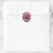 Autocollant carré argenté (Sac)