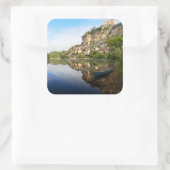 Autocollant carré Beynac-et-Cazenac et Dordogne (Sac)