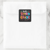 Autocollant Carré de 3e année (Sac)