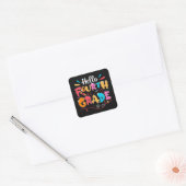 Autocollant Carré de 4e année (Enveloppe)