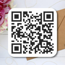 Autocollant Carré de code QR personnalisé
