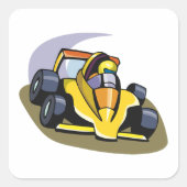 Autocollant Carré de Formule 5 Racing (Devant)