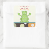 Autocollant CARRÉ de la grenouille Laguna (Sac)