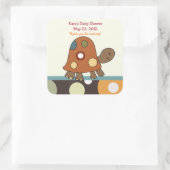 Autocollant CARRÉ de la tortue Laguna (Sac)