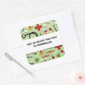 Autocollant Carré de l'école de soins infirmiers (Enveloppe)