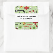 Autocollant Carré de l'école de soins infirmiers (Sac)