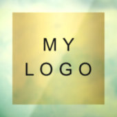 Autocollant carré de logo d'entreprise pour fenêtr (Feuille 3)