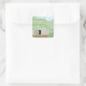 Autocollant carré de résurrection (Sac)