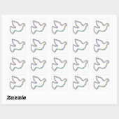 Autocollant Carré d'oiseaux (Feuille)