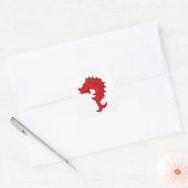Autocollant carré du badge de la population de la (Enveloppe)