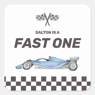 Autocollant Carré Fast One Race