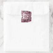 Autocollant carré FOCUS Rose Frais (Sac)