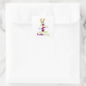 Autocollant carré Freddie Bunny (Sac)