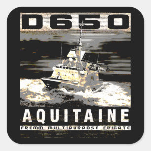 Autocollant Carré Frigate Aquitaine