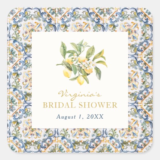 Autocollant Carré italien (Devant)