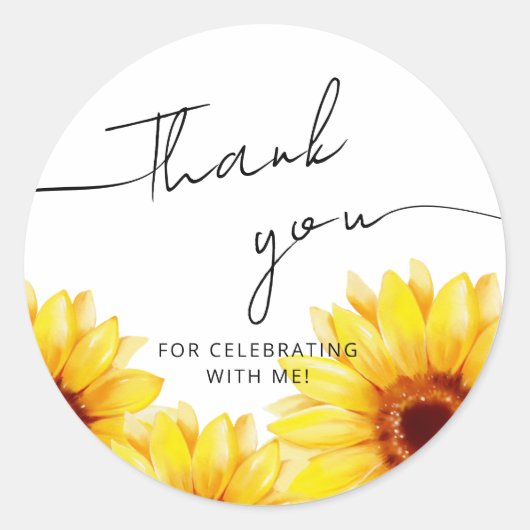 Autocollant carré mariage moderne (Devant)