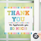 autocollant carré Merci appréciation (Maison)