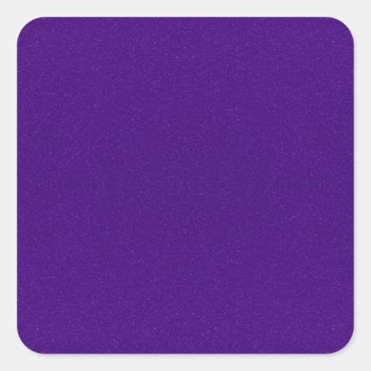 Autocollant carré pailleté violet personnalisé (Devant)