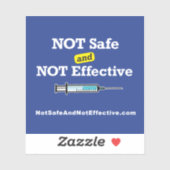 Autocollant carré - PAS sûr et pas efficace (Feuille)