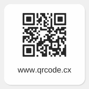 Autocollant Carré personnalisé