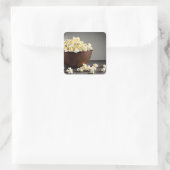 Autocollant Carré Popcorn (Sac)