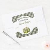 Autocollant carré pour conserves de pickles et de  (Enveloppe)