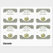 Autocollant carré pour pickles et relish en conser (Feuille)