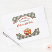 Autocollant carré pour salsa en conserve (Enveloppe)