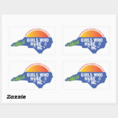 Autocollant carré rétro GWHNC (Feuille)