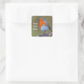 Autocollant Carré Robin (Sac)
