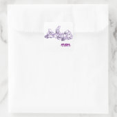 Autocollant Carré sauvage (Sac)