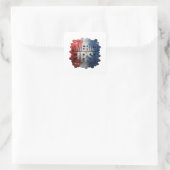 Autocollant carré Sharp Silver AMERICA FIRST (Sac)