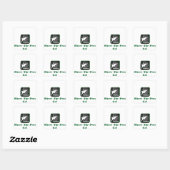 Autocollant carré TreeBuzz (Feuille)