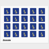 Autocollant carte du Royaume-Uni (Feuille)