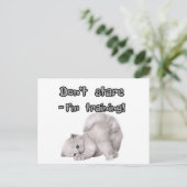 Autocollant / Carte Postale de Chat Drôle (Debout devant)