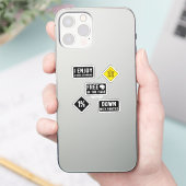 Autocollant casque de moto II (Téléphone)