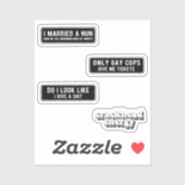 Autocollant casque moto I (Feuille)